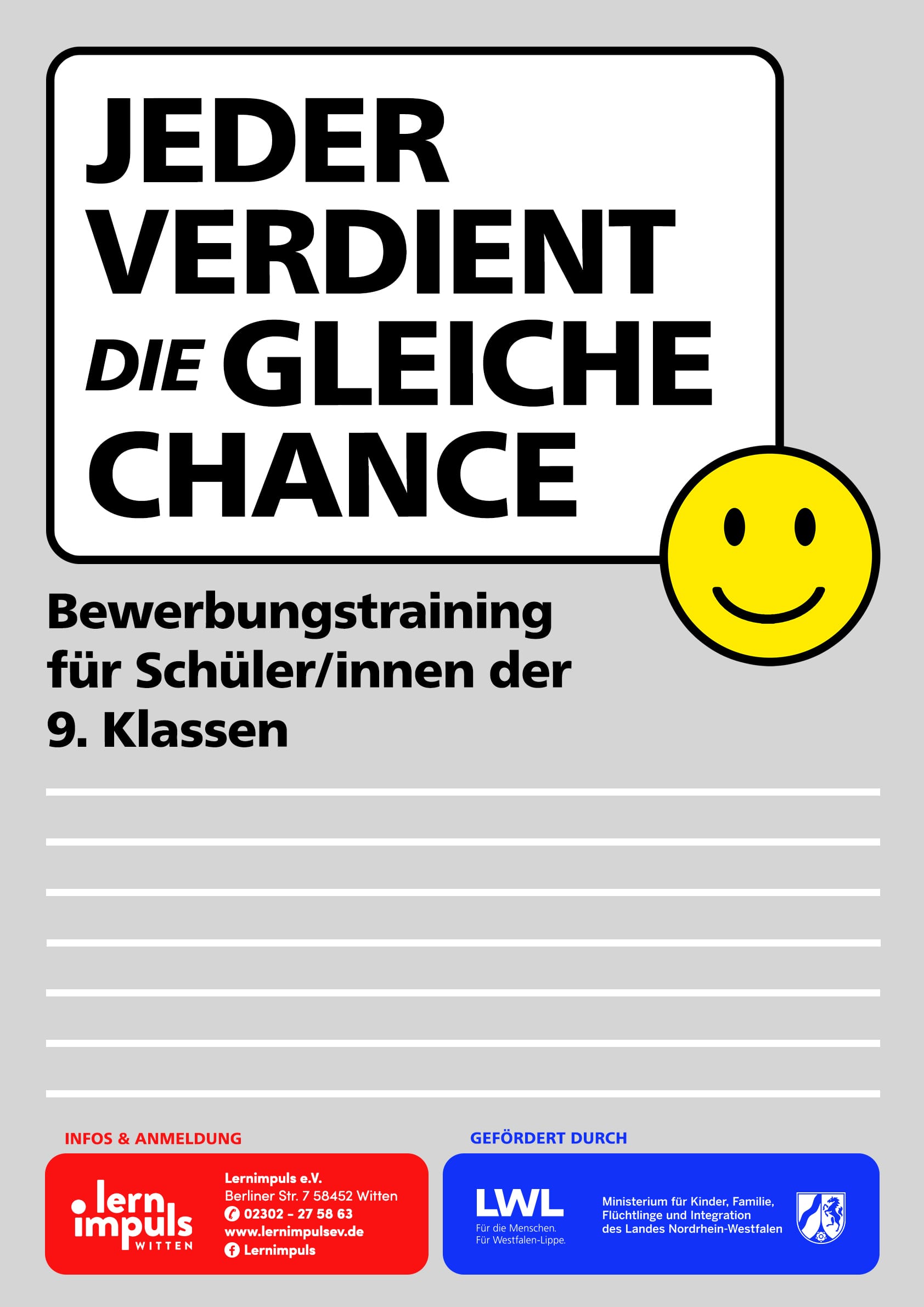 „Jeder verdient die gleiche Chance“ – Bewerbungstraining